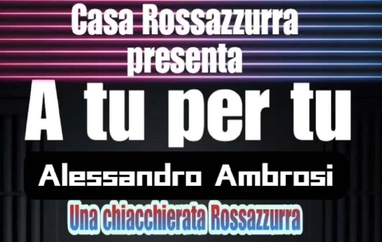 A tu per tu con Alessandro Ambrosi